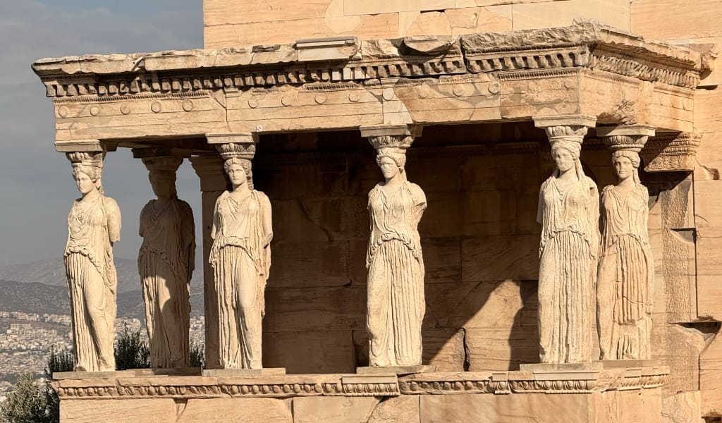 Do Thousands of gods Debunk Christianity? Statues at the Parthenon in Athens.